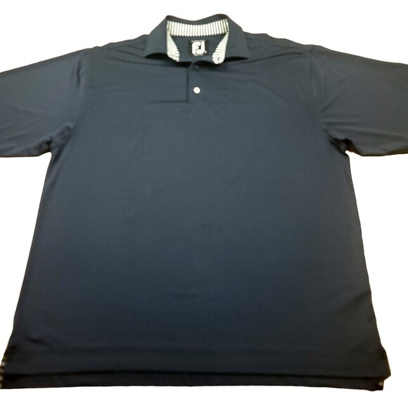 FootJoy Other - FootJoy Mens L Shirt Performance Polo Navy‎ Blue ProDry Lisle Peninsula Logo
